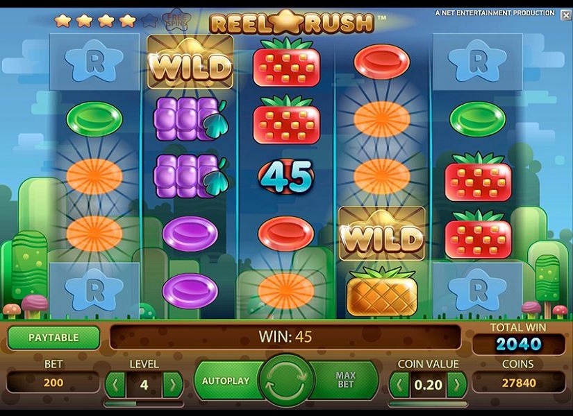 Игровой автомат «Reel Rush» в казино Вулкан Гранд